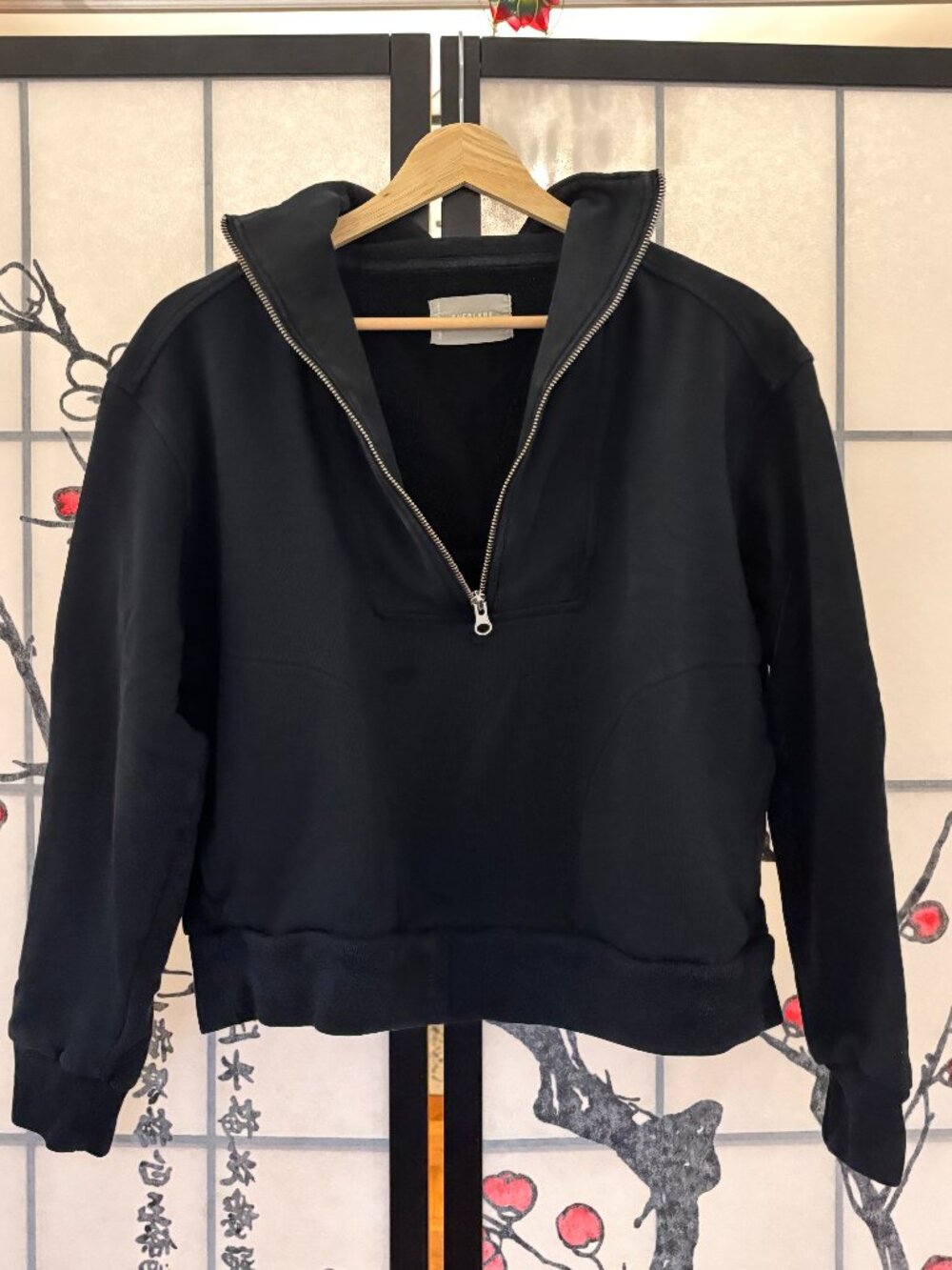 Everlane Quarter Zip Black Size Small
